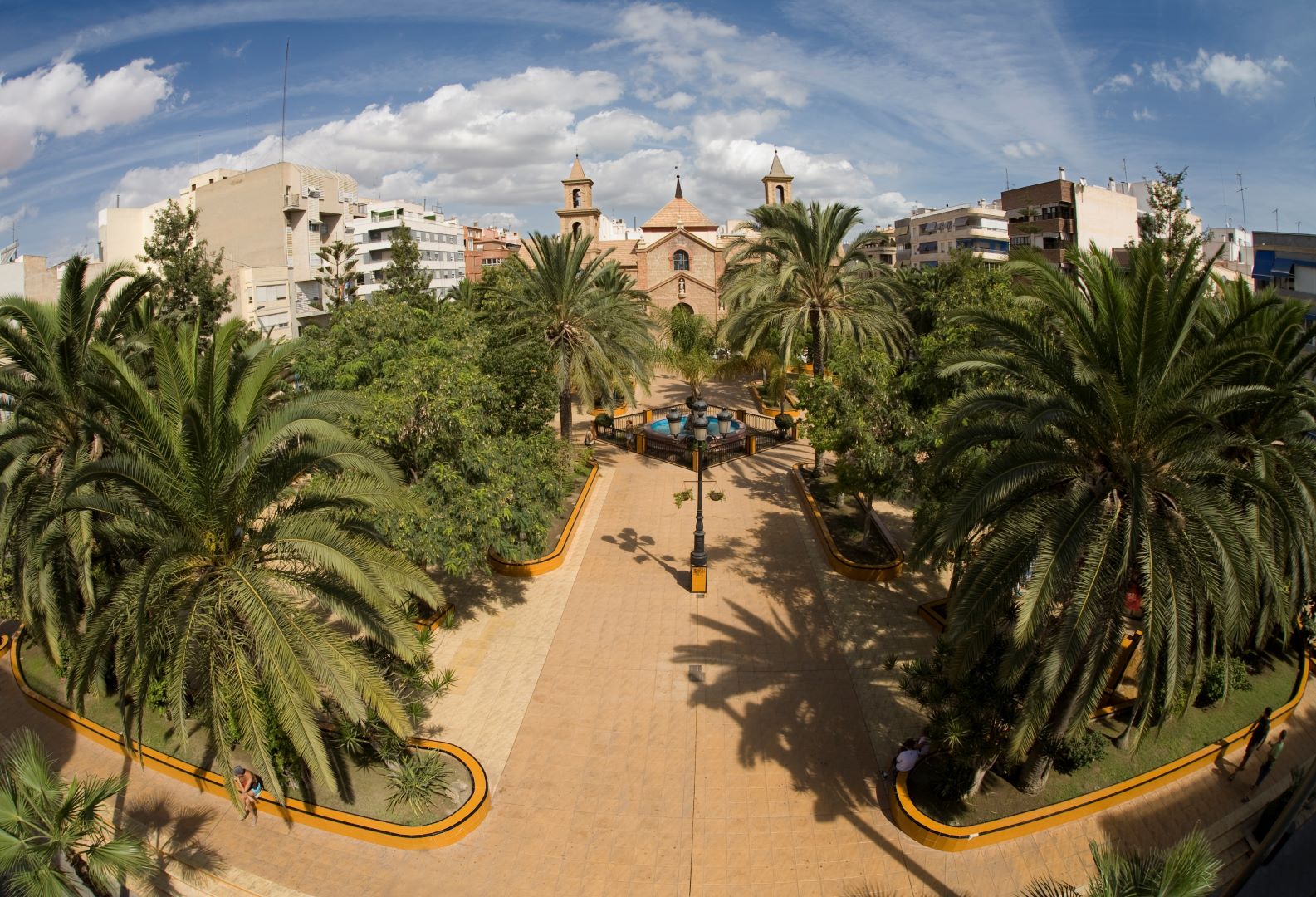 Vista aerea de la Plaza de la Constitución